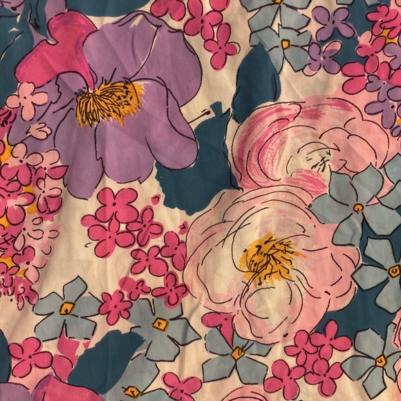 Sears Pastel Floral Nightgown & Matching Robe Size 32.  100% Nylon.  Beautiful! - Picture 3 of 8